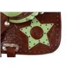 Image 2 : NEW!! Green Ostrich Star Barrel Racing Western Horse Saddle 14 [9495]