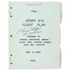 Image 1 : Tom Stafford Signed Gemini 9A Flight Plan