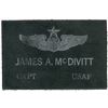 Image 1 : Jim McDivitt’s Flight Suit Name Tag