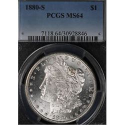 1880-S Morgan Dollar MS-64 PCGS