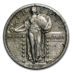 1919 Standing Liberty Quarter AU