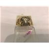 Image 1 : .35 Carat Center Diamond Masonic Ring, 14K Gold