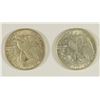 Image 2 : LOT OF ( 2 ) BU WALKING LIBERTY HALF DOLLARS: 1941 AND 1946