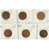 Image 1 : LOT OF ( 6 ) 1868 INDIAN HEAD CENTS, GOOD  KEY DATE
