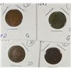 Image 1 : LOT OF ( 4 ) 1869 INDIAN HEAD CENTS, AG/G  KEY DATE