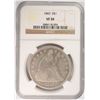 Image 1 : 1843 SEATED DOLLAR NGC VF-30