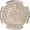 Image 2 : 1843 SEATED DOLLAR NGC VF-30