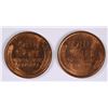 Image 2 : 1909-VDB LINCOLN CENT, MS-64 RED & 1924 LINCOLN CENT, MS-64 RED