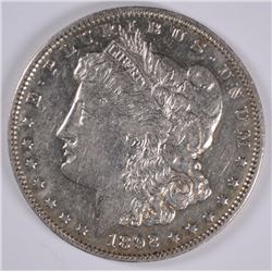 1892-O MORGAN SILVER DOLLAR, AU-58 PL SCARCE