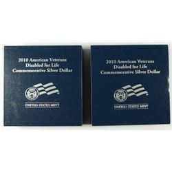2-2010 DISABLED VETERANS COMMEM DOLLARS PROOFS