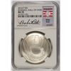 Image 1 : 2014 BASEBALL HALL OF FAME COMMEM SILVER DOLLAR NGC MS-70  BABE RUTH LABEL