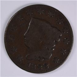 1822 LARGE CENT G/VG