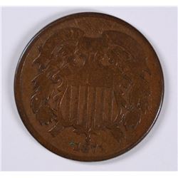 1871 TWO CENT G/VG