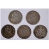 Image 1 : (5) 1857 SEATED HALF DIMES