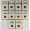 Image 1 : LOT OF ( 10 ) 1954-S LINCOLN CENTS, NGC MS-66 RED