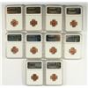 Image 2 : LOT OF ( 10 ) 1954-S LINCOLN CENTS, NGC MS-66 RED