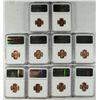 Image 2 : LOT OF ( 10 ) 1958-D LINCOLN CENTS, NGC MS-66 RED