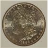 Image 2 : 1886 MORGAN SILVER DOLLAR, PCI MS-65 GEM WHITE!