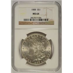 1888 MORGAN DOLLAR NGC MS-64