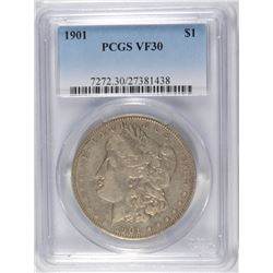 1901 MORGAN DOLLAR PCGS VF-30
