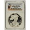 Image 1 : 2012-S AMERICAN SILVER EAGLE, NGC MS-70 ULTRA CAMEO TROLLEY LABEL