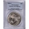 Image 1 : 2000 LIBRARY OF CONGRESS COMMEM DOLLAR PCGS MS-69