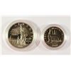 Image 2 : 1986 UNITED STATES LIBERTY PROOF (2 COINS)  BOX/COA