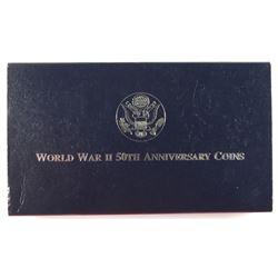 1991-1995 WORLD WAR II 50TH ANNV. PROOF (2 COIN SET)