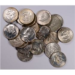 20 - 40% SILVER BU KENNEDY HALF DOLLARS