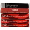 Image 1 : 5-US SILVER PROOF SETS (03,04,08,10,11)