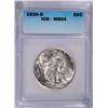 Image 1 : 1939-D WALKING LIBERTY HALF DOLLAR ICG MS-64