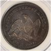 Image 2 : 1845 SEATED DOLLAR, AU-55  ORIGINAL COLORS! RARE!!