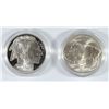 Image 1 : 2001 BUFFALO COMMEMORATIVE DOLLAR SET, PROOF AND BU IN ORIGINAL BOX AND COA