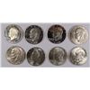 Image 1 : (8) 40% SILVER IKE DOLLARS