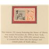 Image 16 : HISTORIC LIBERTY COIN SET: POSTAL COMMEM. SOCIETY, STAMPS AND COINS AS PICTURED