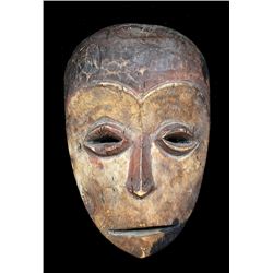 Carved Wood Mask From Africa 11 1/2" H. 7 1/2" W.  Fair Condition