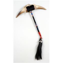 Plains Dance Wand ca. 1900  26" L 15" W.  Fair Condition