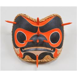 Bumblebee Mask Carved by Douglas David 6 3/4" W. 5 3/4" W.  Good Condition