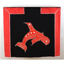 Kwakwaka'wakw Killer Whale Clan Dance Robe 48"x 56"  Good Condition