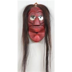 Iroquois False Face Mask 9 1/4" H. 6 1/2" W.  Good Condition
