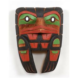 Hummingbird Mask Carved by Darren Yelton 13 1/4" H. 10 1/2" W.  Good Condition