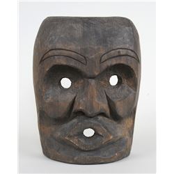 Northwest Coast Dsonoqua Mask - Artist Unknown 10" H. 7 3/4" W.  Good Condition