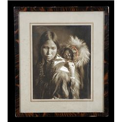 Photograph "Madonna of the North" Signed G H Kayser 11 3/4"x 13 3/4"  Good Condition