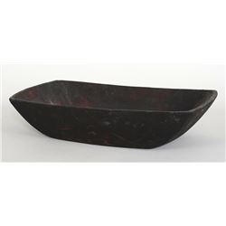 Northwest Coast Carved Grease Dish  - John Spangler Estate 16 3/4" L. 9" W. Good Condition