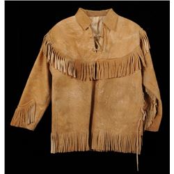 Fringed Smoke Tanned Jacket Size S  Good Condition