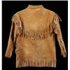 Image 2 : Fringed Smoke Tanned Jacket Size S  Good Condition
