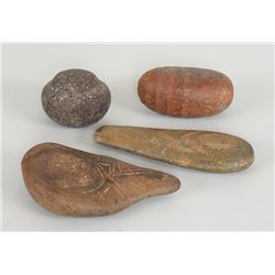 Four Stone Implements 3" L. 7" L.
