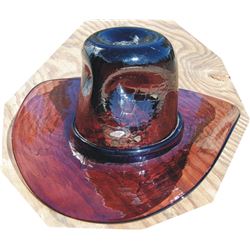John Wayne style glass hat