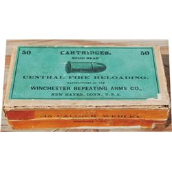 original box of  Winchester .45 Webley center fire bullets
