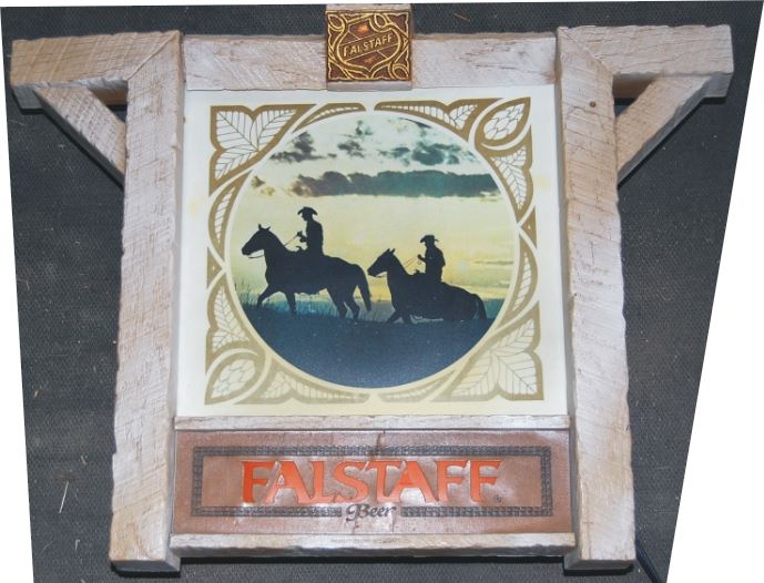 Falstaff beer lighted sign